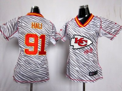 NEW Women Kansas City Chiefs #91 Tamba Hali jerseys(fem fan zebra) NEW Women Kansas City Chiefs #91 Tamba Hali jerseys(fem fan zebra)