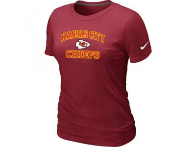 Women Kansas City Chiefs Heart & Soul Red T-Shirt