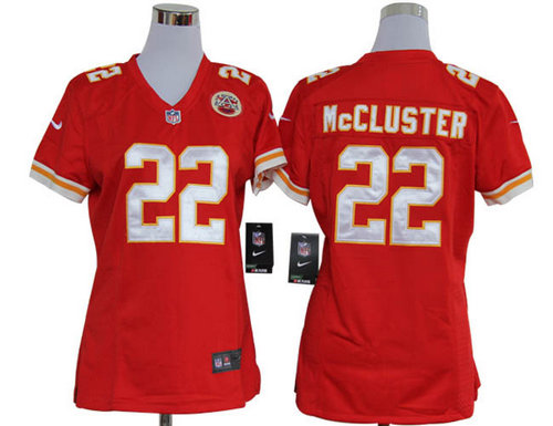 Women Nike Kansas City Chiefs 22 Dexter McCluster Red Jerseys