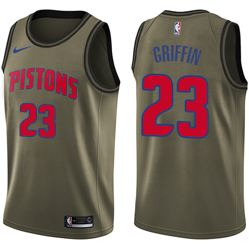 Nike Pistons #23 Blake Griffin Green Salute to Service NBA Swingman Jersey$44.00$23.50 Nike Pistons #23 Blake Griffin Green Salute to Service NBA Swingman Jersey$44.00$23.50
