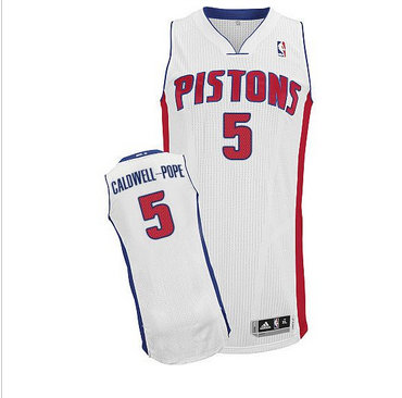 Detroit Pistons #5 Kentavious Caldwell-Pope White Stitched NBA Jersey Detroit Pistons #5 Kentavious Caldwell-Pope White Stitched NBA Jersey