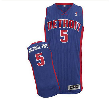 Detroit Pistons #5 Kentavious Caldwell-Pope Blue Stitched NBA Jersey Detroit Pistons #5 Kentavious Caldwell-Pope Blue Stitched NBA Jersey