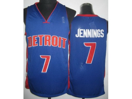 Detroit Pistons 7 Brandon Jennings Blue Revolution 30 NBA Jerseys Detroit Pistons 7 Brandon Jennings Blue Revolution 30 NBA Jerseys