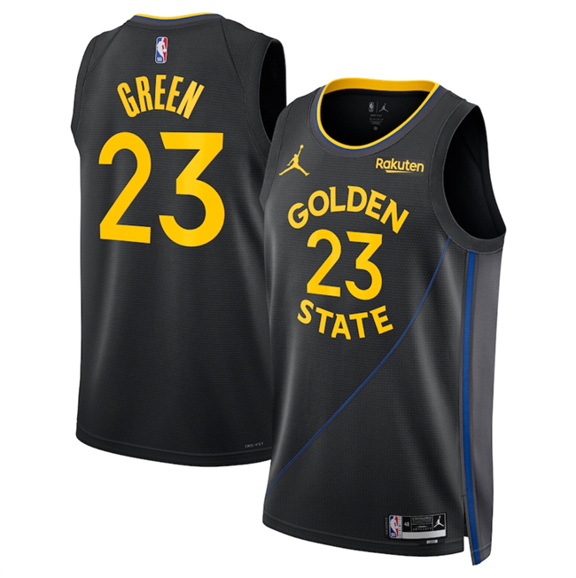 Men's Golden State Warriors #23 Draymond Green Black 2024 25 Statement Edition Stitched Basketball Jersey Men's Golden State Warriors #23 Draymond Green Black 2024 25 Statement Edition Stitched Basketball Jersey