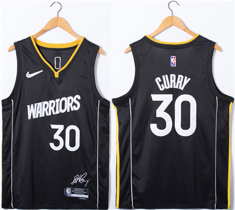 Men's Golden State Warriors #30 Stephen Curry Black 75th Anniversary Stitched Jersey Men's Golden State Warriors #30 Stephen Curry Black 75th Anniversary Stitched Jersey