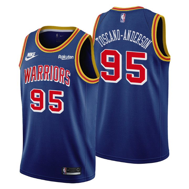 Golden State Warriors #95 Juan Toscano-Anderson Men's Nike Releases Classic Edition NBA 75th Anniversary Jersey Blue Golden State Warriors #95 Juan Toscano-Anderson Men's Nike Releases Classic Edition NBA 75th Anniversary Jersey Blue