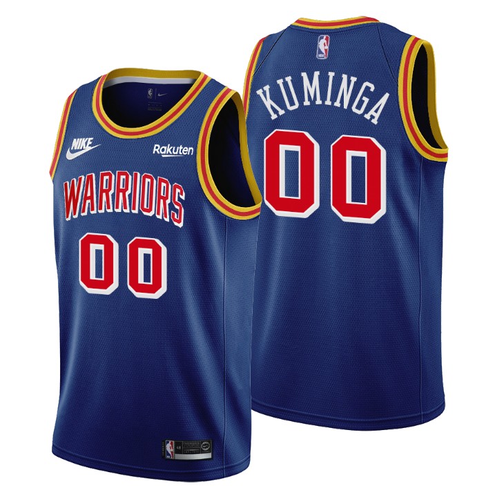 Golden State Warriors #00 Jonathan Kuminga Men's Nike Releases Classic Edition NBA 75th Anniversary Jersey Blue Golden State Warriors #00 Jonathan Kuminga Men's Nike Releases Classic Edition NBA 75th Anniversary Jersey Blue