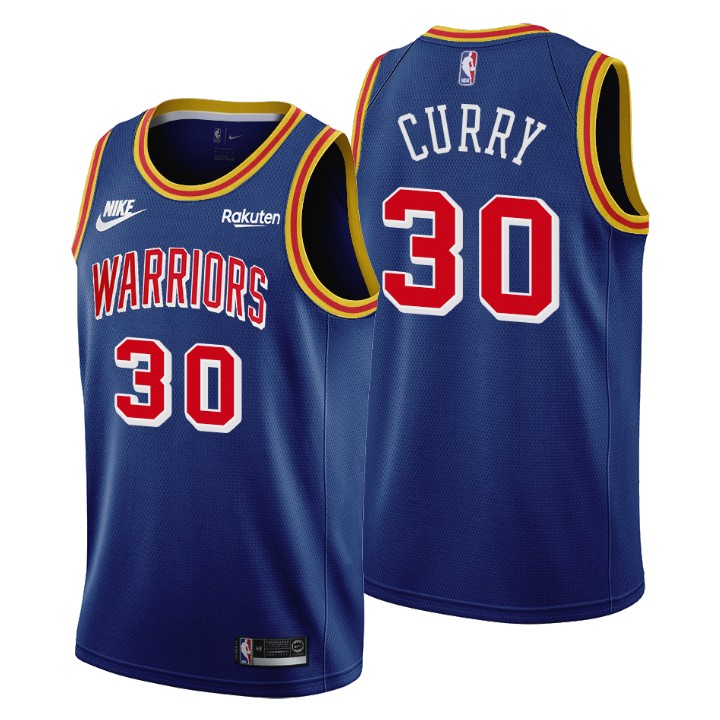 Golden State Warriors #30 Stephen Curry Men's Nike Releases Classic Edition NBA 75th Anniversary Jersey Blue Golden State Warriors #30 Stephen Curry Men's Nike Releases Classic Edition NBA 75th Anniversary Jersey Blue
