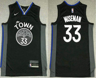 Men's Golden State Warriors #33 James Wiseman Black 2021 Nike Swingman Stitched NBA Jersey Men's Golden State Warriors #33 James Wiseman Black 2021 Nike Swingman Stitched NBA Jersey