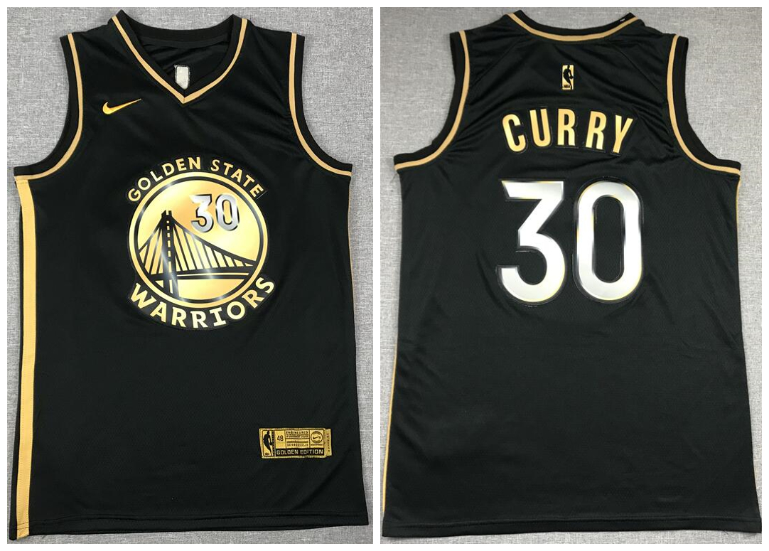 Warriors 30 Stephen Curry Black Gold 2021 Nike Swingman Jersey Warriors 30 Stephen Curry Black Gold 2021 Nike Swingman Jersey