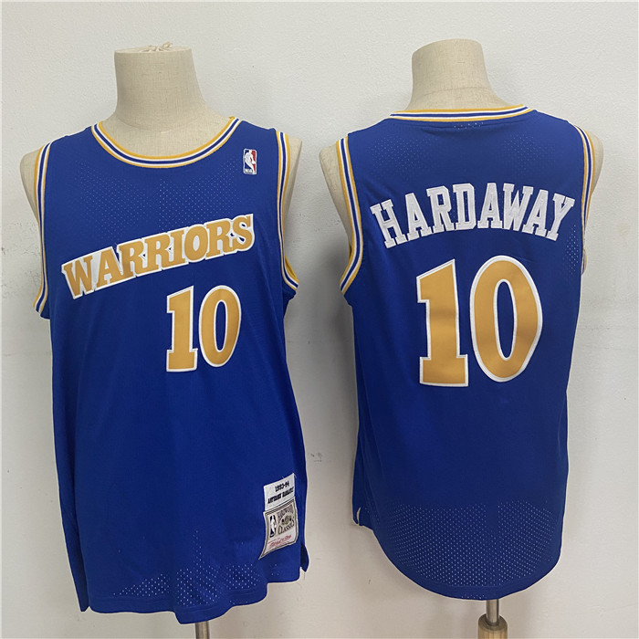 Warriors 10 Tim Hardaway Blue 1993-94 Hardwood Classics Jersey Warriors 10 Tim Hardaway Blue 1993-94 Hardwood Classics Jersey