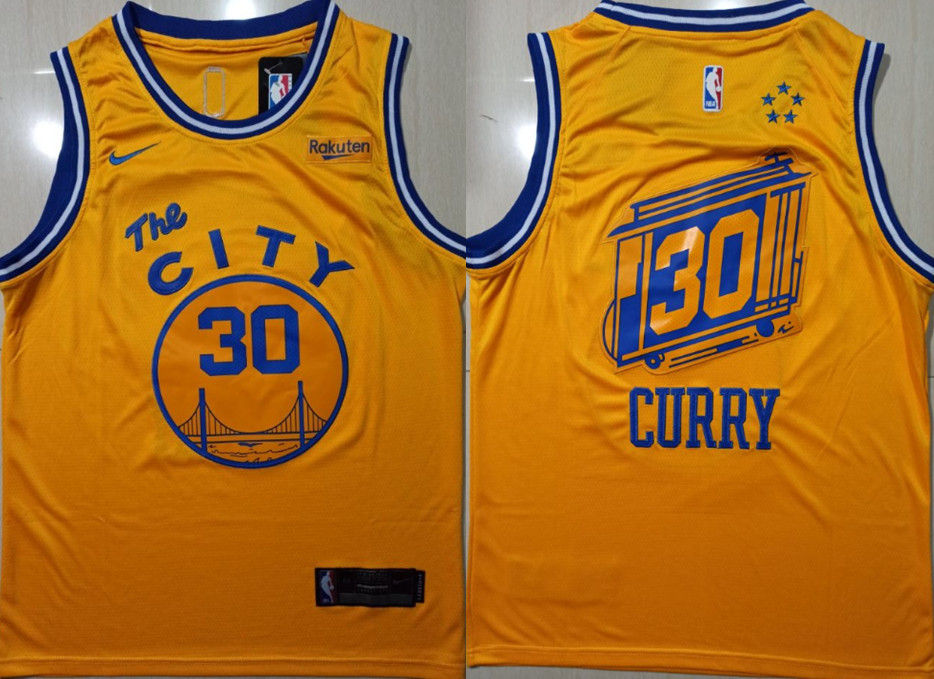 Warriors 30 Stephen Curry Yellow City Edition Nike Swingman Jersey Warriors 30 Stephen Curry Yellow City Edition Nike Swingman Jersey