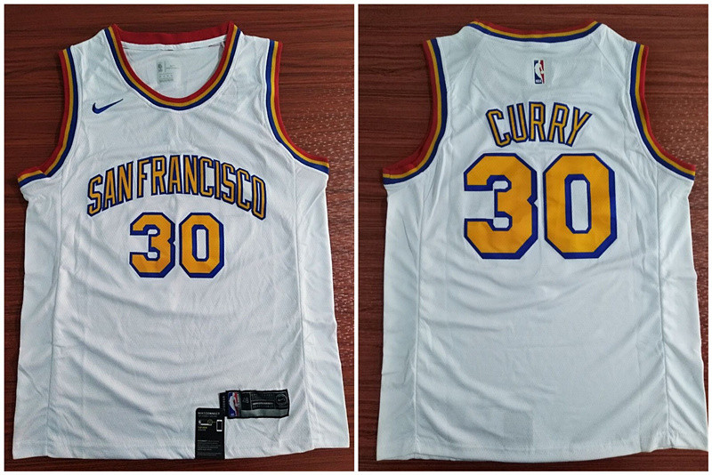 Warriors 30 Stephen Curry White Nike Swingman Jersey Warriors 30 Stephen Curry White Nike Swingman Jersey