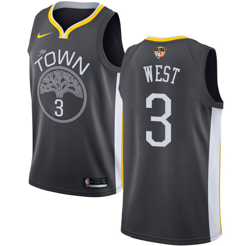 Nike Warriors #3 David West Black The Finals Patch NBA Swingman Statement Edition Jersey Nike Warriors #3 David West Black The Finals Patch NBA Swingman Statement Edition Jersey