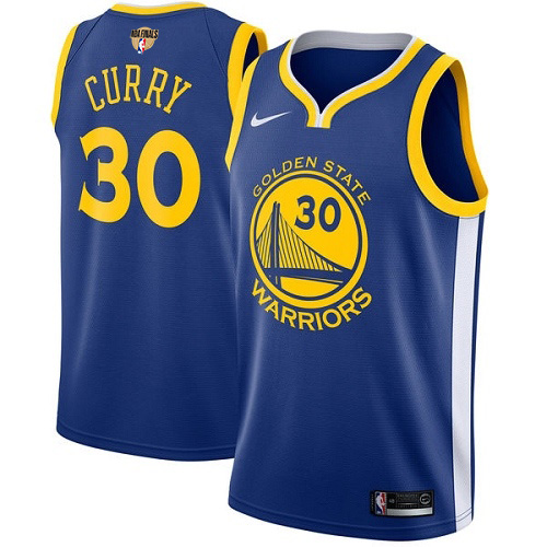 Nike Warriors #30 Stephen Curry Blue The Finals Patch NBA Swingman Icon Edition Jersey Nike Warriors #30 Stephen Curry Blue The Finals Patch NBA Swingman Icon Edition Jersey
