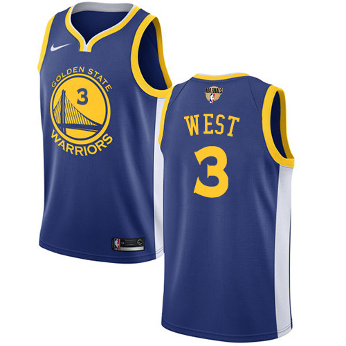 Nike Warriors #3 David West Blue The Finals Patch NBA Swingman Icon Edition Jersey Nike Warriors #3 David West Blue The Finals Patch NBA Swingman Icon Edition Jersey