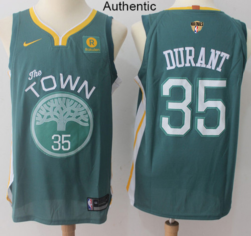 Nike Warriors #35 Kevin Durant Green The Finals Patch NBA Authentic Jersey Nike Warriors #35 Kevin Durant Green The Finals Patch NBA Authentic Jersey