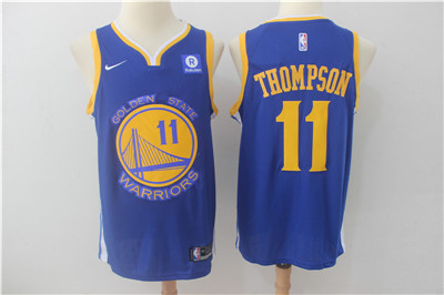 Nike Warriors #11 Klay Thompson Blue Nike Swingman Jersey Nike Warriors #11 Klay Thompson Blue Nike Swingman Jersey