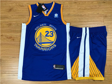 Nike Warriors #23 Draymond Green Blue Swingman Jersey(With Shorts) Nike Warriors #23 Draymond Green Blue Swingman Jersey(With Shorts)