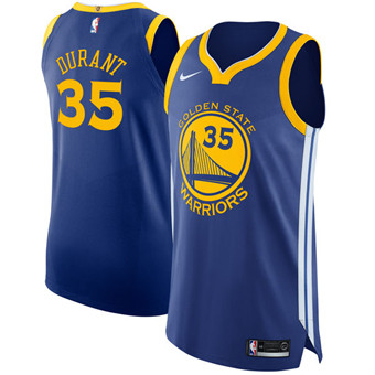 Nike Warriors #35 Kevin Durant Blue NBA Authentic Icon Edition Jersey Nike Warriors #35 Kevin Durant Blue NBA Authentic Icon Edition Jersey