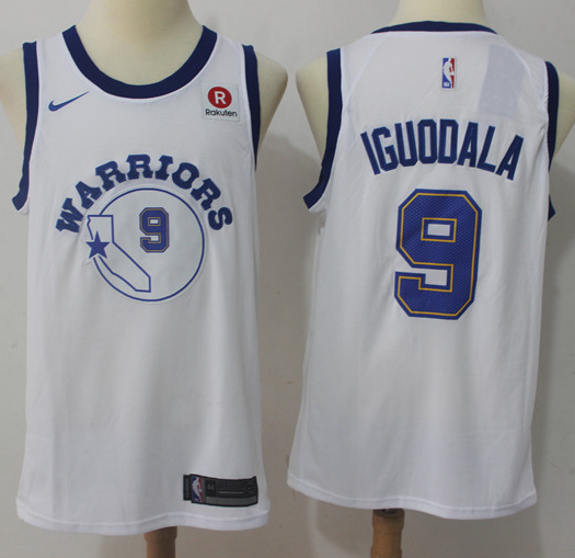 Nike Warriors #9 Andre Iguodala White Throwback NBA Swingman Hardwood Classics Jersey Nike Warriors #9 Andre Iguodala White Throwback NBA Swingman Hardwood Classics Jersey