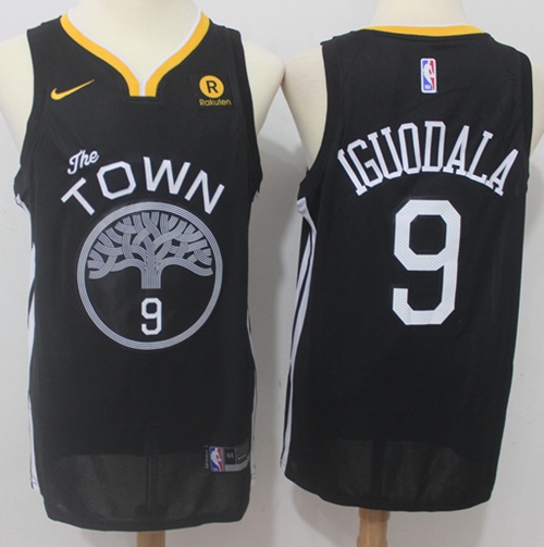 Nike Warriors #9 Andre Iguodala Black Statement Edition NBA Swingman Jersey Nike Warriors #9 Andre Iguodala Black Statement Edition NBA Swingman Jersey