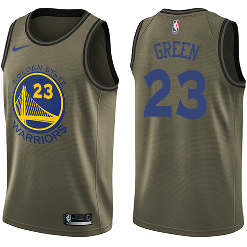 Nike Warriors #23 Draymond Green Green Salute to Service NBA Swingman Jersey Nike Warriors #23 Draymond Green Green Salute to Service NBA Swingman Jersey