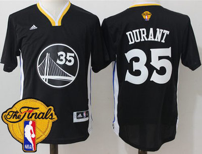 Warriors #35 Kevin Durant Black Slate The Finals Patch Stitched NBA Jersey Warriors #35 Kevin Durant Black Slate The Finals Patch Stitched NBA Jersey