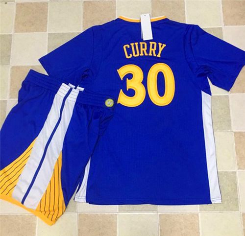 Warriors #30 Stephen Curry Blue Long Sleeve A Set Stitched NBA Jersey Warriors #30 Stephen Curry Blue Long Sleeve A Set Stitched NBA Jersey