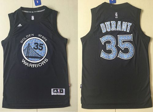 Warriors #35 Kevin Durant Black Diamond Fashion Stitched NBA Jersey Warriors #35 Kevin Durant Black Diamond Fashion Stitched NBA Jersey