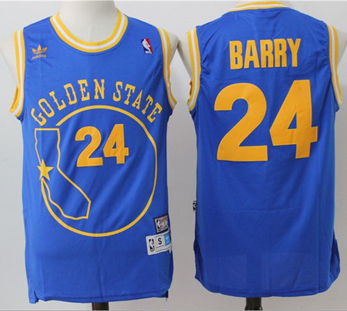 Warriors #24 Rick Barry Blue Throwback Golden State Stitched NBA Jersey Warriors #24 Rick Barry Blue Throwback Golden State Stitched NBA Jersey