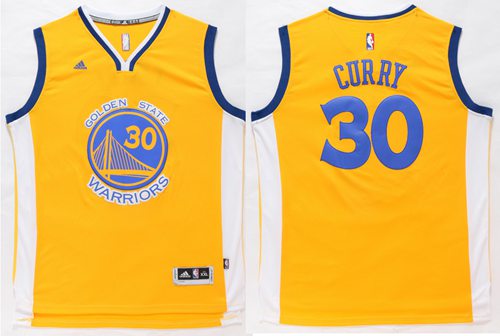 Warriors #30 Stephen Curry Gold Stitched NBA Jersey Warriors #30 Stephen Curry Gold Stitched NBA Jersey