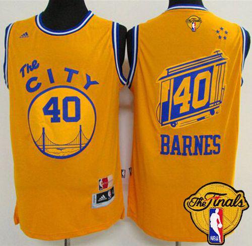 Warriors #40 Harrison Barnes Gold Throwback The City The Finals Patch Stitched NBA Jersey Warriors #40 Harrison Barnes Gold Throwback The City The Finals Patch Stitched NBA Jersey