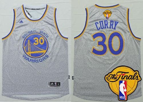 Warriors #30 Stephen Curry Grey Fashion The Finals Patch Stitched NBA Jersey Warriors #30 Stephen Curry Grey Fashion The Finals Patch Stitched NBA Jersey