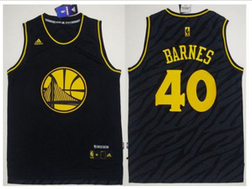 Golden State Warriors #40 Harrison Barnes Black Precious Metals Fashion Stitched NBA Jersey Golden State Warriors #40 Harrison Barnes Black Precious Metals Fashion Stitched NBA Jersey