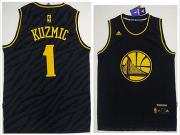 Golden State Warriors #1 Ognjen Kuzmic Black Precious Metals Fashion Stitched NBA Jersey Golden State Warriors #1 Ognjen Kuzmic Black Precious Metals Fashion Stitched NBA Jersey