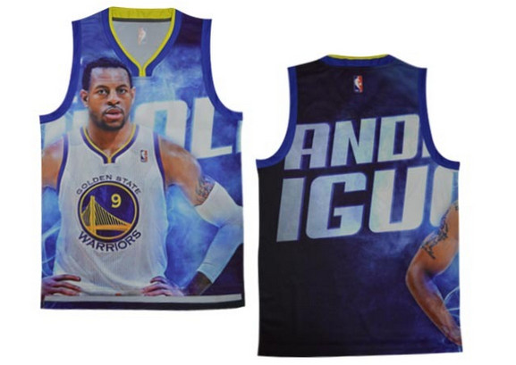 State warriors # 9 muscle male NBA jerseys（ Moments version）