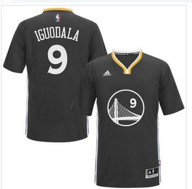 Golden State Warriors #9 Andre Iguodala New Black Alternate Stitched NBA Jersey