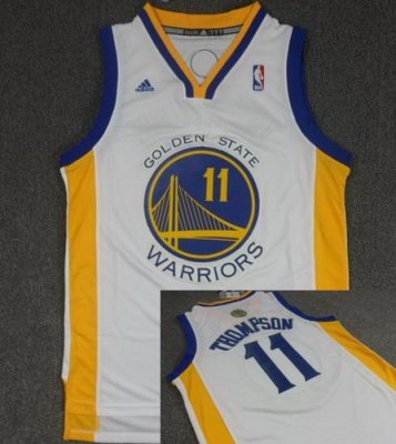 Golden State Warriors 11 Klay Thompson White Revolution 30 Swingman NBA Jers Golden State Warriors 11 Klay Thompson White Revolution 30 Swingman NBA Jers