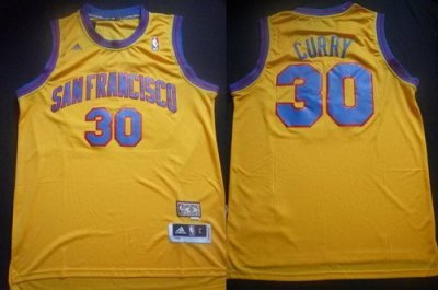 Golden State Warriors 30 Stephen Curry Throwback Hardwood Classics Revolution 30 Swingman Yellow NBA Jerseys Golden State Warriors 30 Stephen Curry Throwback Hardwood Classics Revolution 30 Swingman Yellow NBA Jerseys