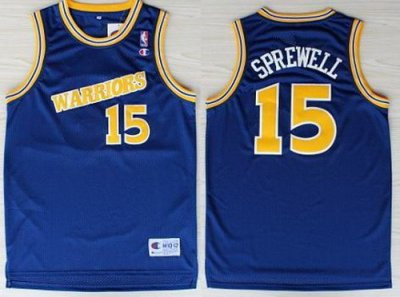 Golden State Warriors 15 Latrell Sprewell Blue Soul Throwback M&N NBA Jerseys Golden State Warriors 15 Latrell Sprewell Blue Soul Throwback M&N NBA Jerseys