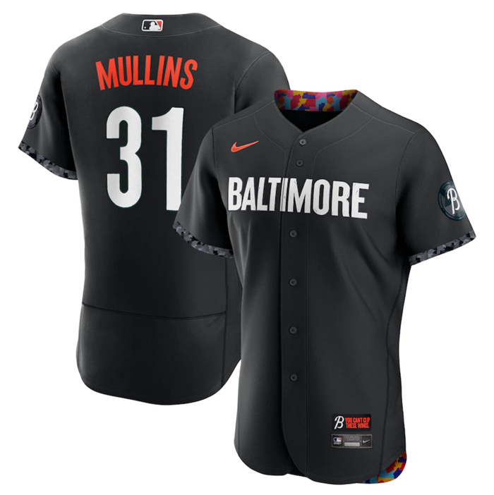 Men's Baltimore Orioles Baltimore Orioles #31 Cedric Mullins Black 2023 City Connect Flex Base Stitched Baseball Jersey Men's Baltimore Orioles Baltimore Orioles #31 Cedric Mullins Black 2023 City Connect Flex Base Stitched Baseball Jersey