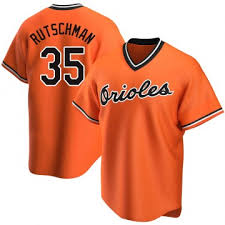 Baltimore Orioles #35 RutschmanOrange Jersey Baltimore Orioles #35 RutschmanOrange Jersey