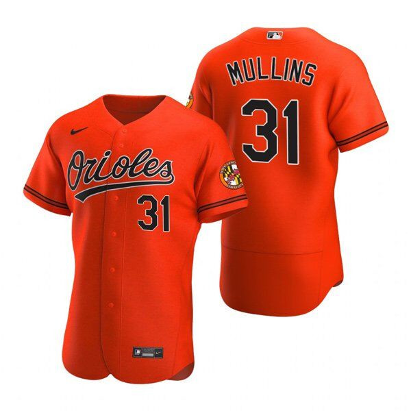 Men's Baltimore Orioles #31 Cedric Mullins Orange Jersey Men's Baltimore Orioles #31 Cedric Mullins Orange Jersey