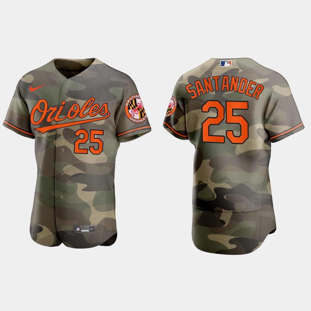 Baltimore Orioles #25 Anthony Santander Men's Nike 2021 Armed Forces Day Authentic MLB Jersey -Camo Baltimore Orioles #25 Anthony Santander Men's Nike 2021 Armed Forces Day Authentic MLB Jersey -Camo