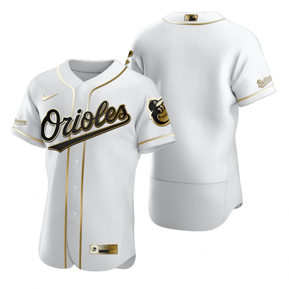 Baltimore Orioles Blank White Nike Men's Authentic Golden Edition MLB Jersey Baltimore Orioles Blank White Nike Men's Authentic Golden Edition MLB Jersey