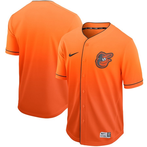 Orioles Blank Orange Fade Authentic Stitched Baseball Jersey Orioles Blank Orange Fade Authentic Stitched Baseball Jersey