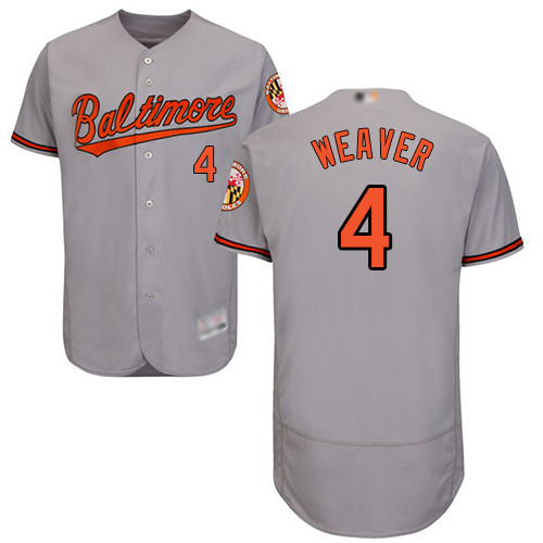 Orioles #4 Earl Weaver Grey Flexbase Authentic Collection Stitched Baseball Jersey Orioles #4 Earl Weaver Grey Flexbase Authentic Collection Stitched Baseball Jersey