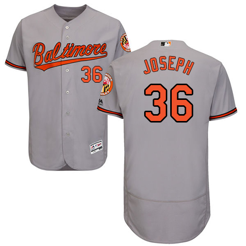 Orioles #36 Caleb Joseph Grey Flexbase Authentic Collection Stitched Baseball Jersey Orioles #36 Caleb Joseph Grey Flexbase Authentic Collection Stitched Baseball Jersey