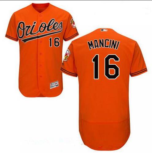Orioles #16 Trey Mancini Orange Flexbase Authentic Collection Stitched MLB Jersey Orioles #16 Trey Mancini Orange Flexbase Authentic Collection Stitched MLB Jersey